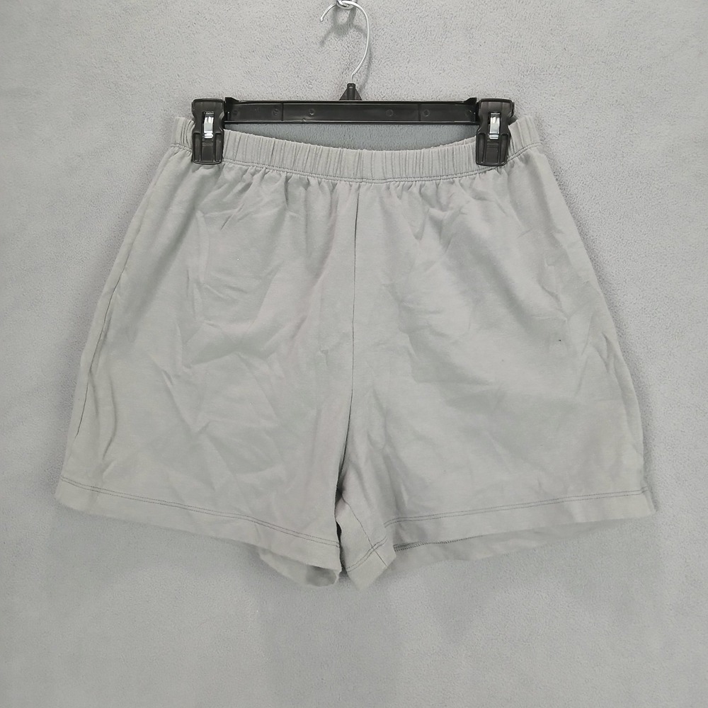 Danskin Casual Shorts Womens 8-10 Gray Cotton Stretch All Day Comfort Classic‎